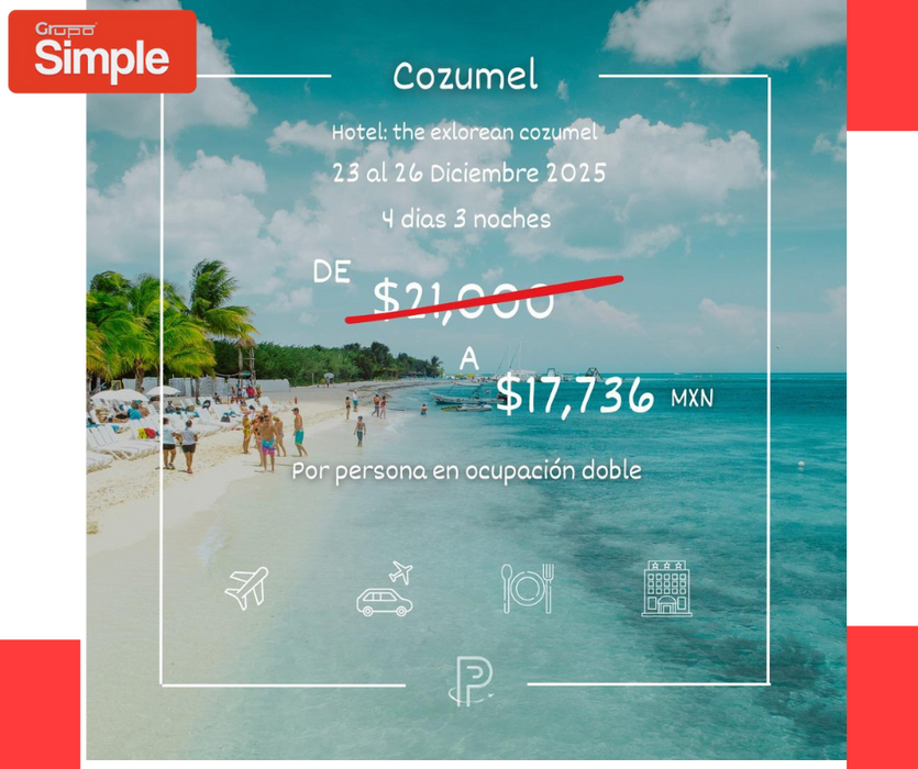 ¡Tus vacaciones en Cozumel te esperan!