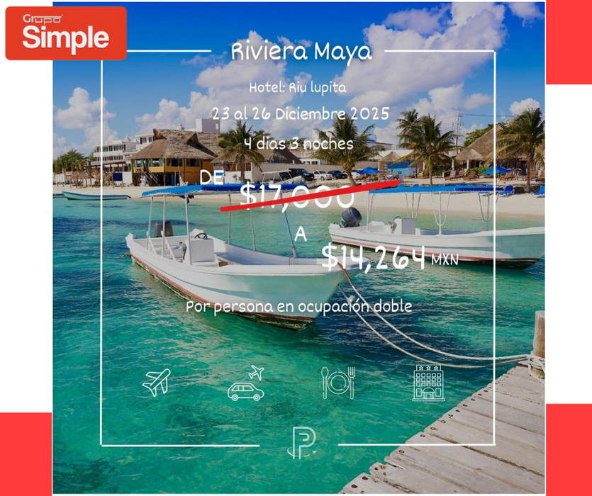 ¡Tus vacaciones en La Rivera Maya te esperan!